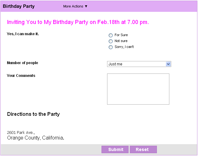 Birthday Party Program Template